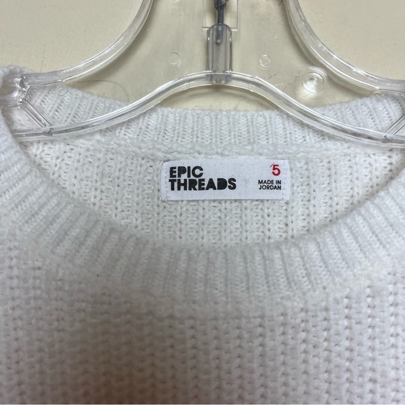 Epic Threads Striped pink purple green sweater size 5 - Picture 4 of 8